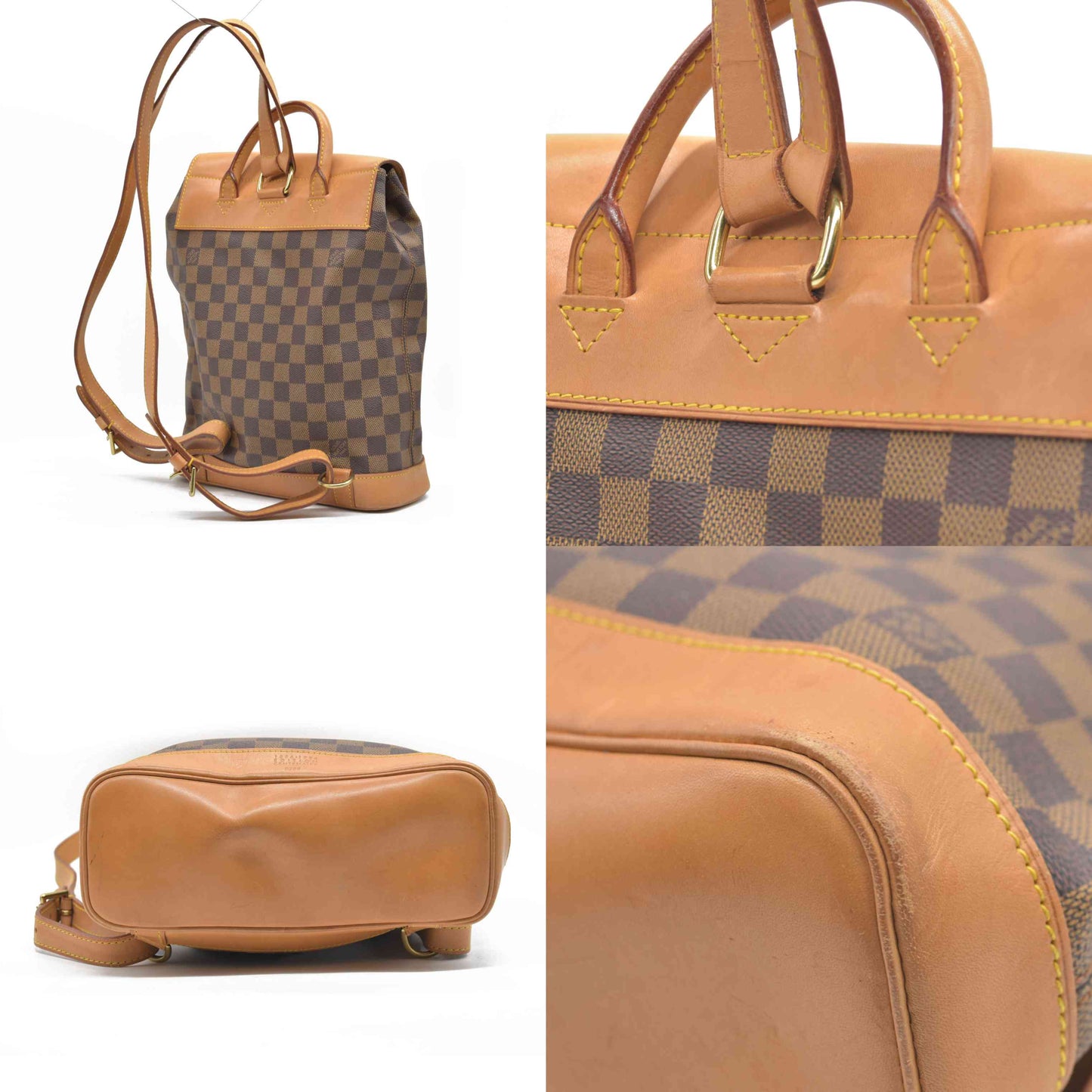 CONSIGNMENT AUCTION $2710 Louis Vuitton Arlequin Soho Damier Ebene Canvas Backpack