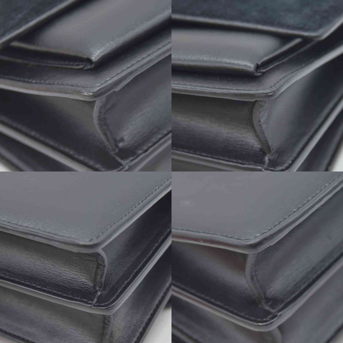 $2800 Saint Laurent Suede Calfskin Medium Monogram Sunset Black Gold YSL