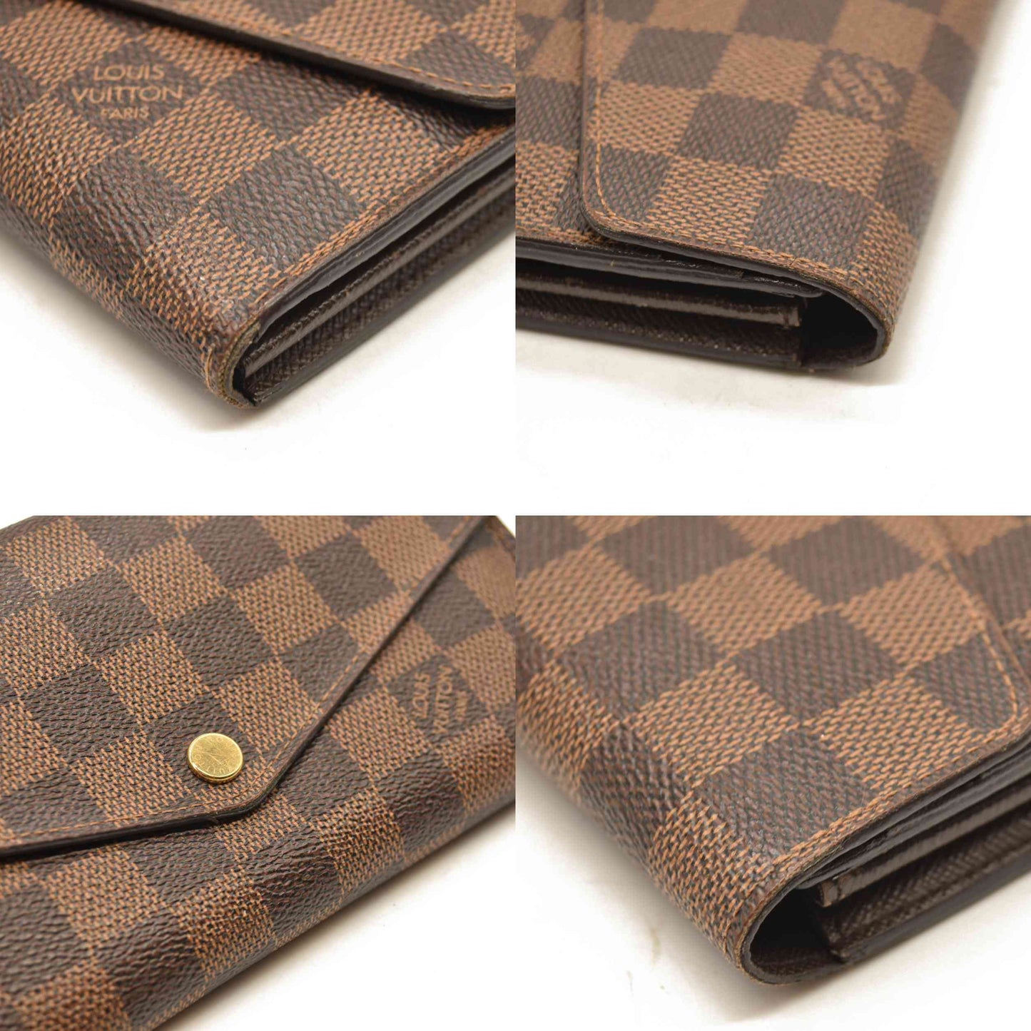 Louis Vuitton  Damier Ebene Sarah Wallet NM CA1114