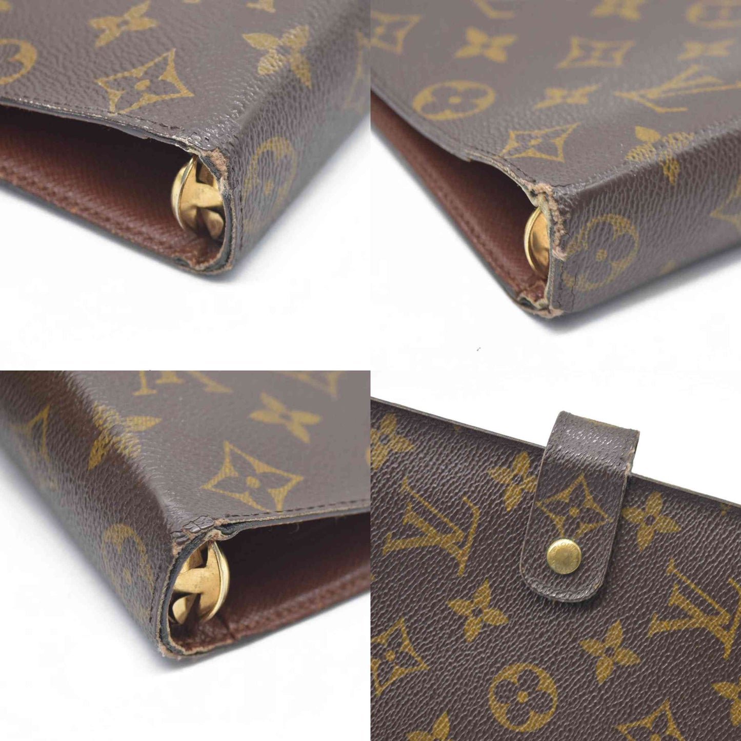 $755 Louis Vuitton  Monogram Medium Ring Agenda Cover