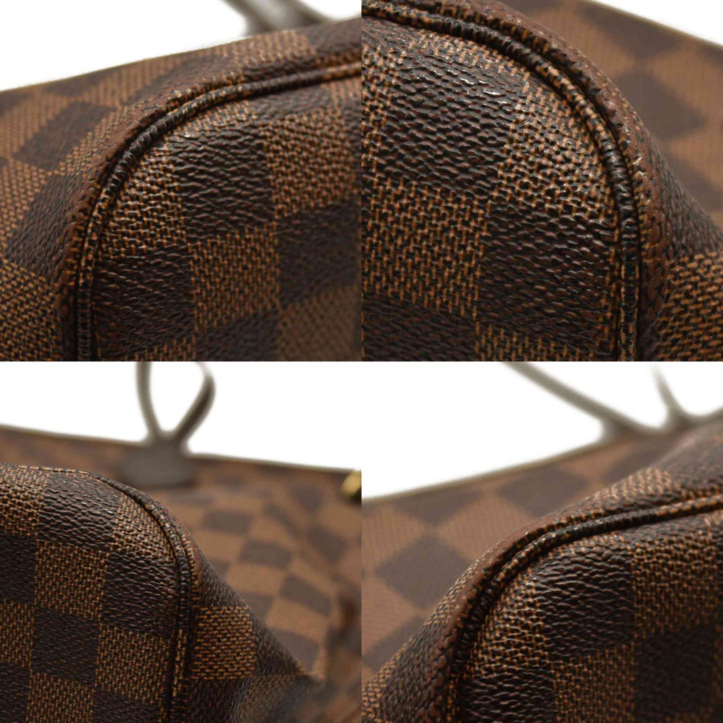 LOUIS VUITTON Damier Ebene Neverfull MM Minor Opening Wear