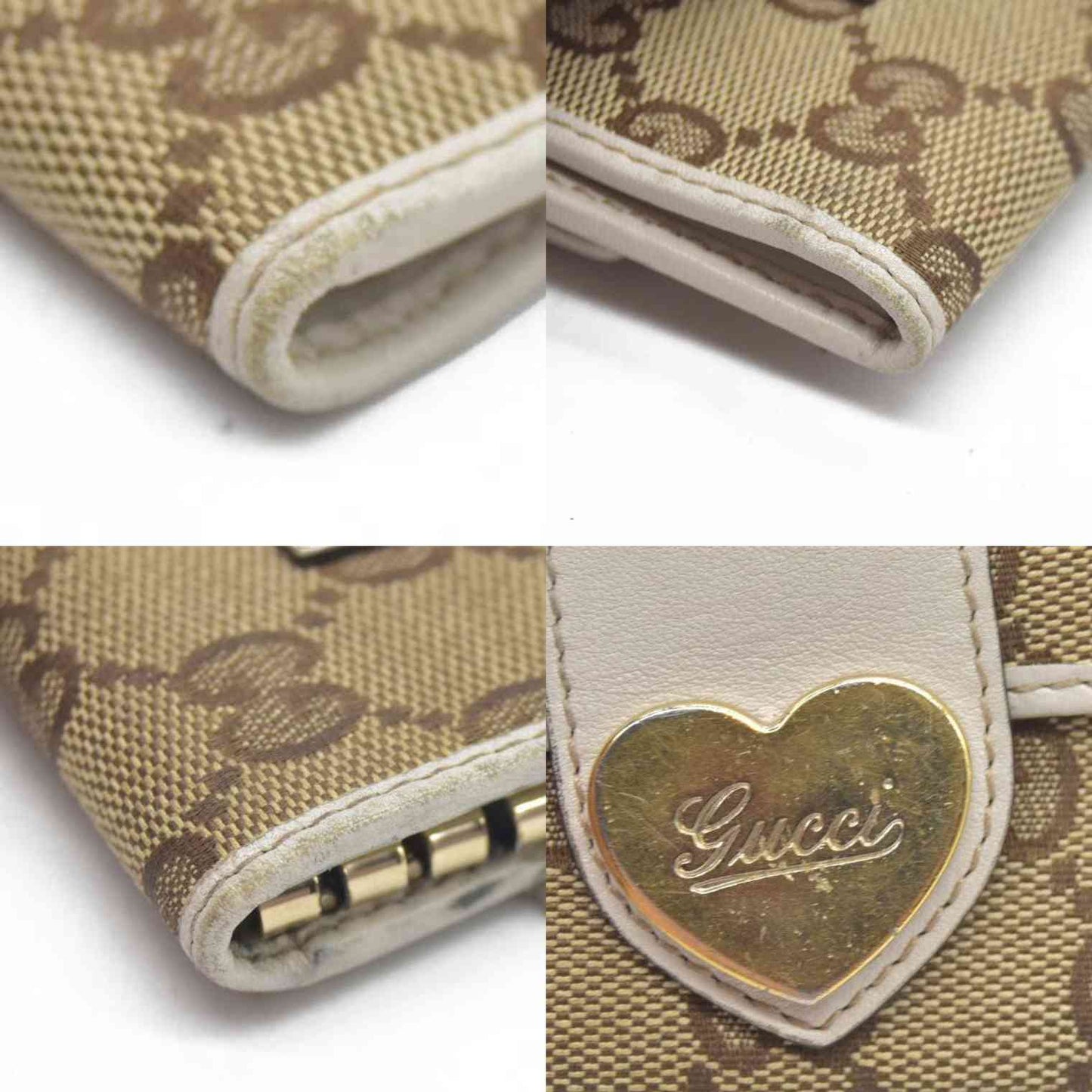 GUCCI GG Sukey GG Canvas Leather 6 Ring Key Case