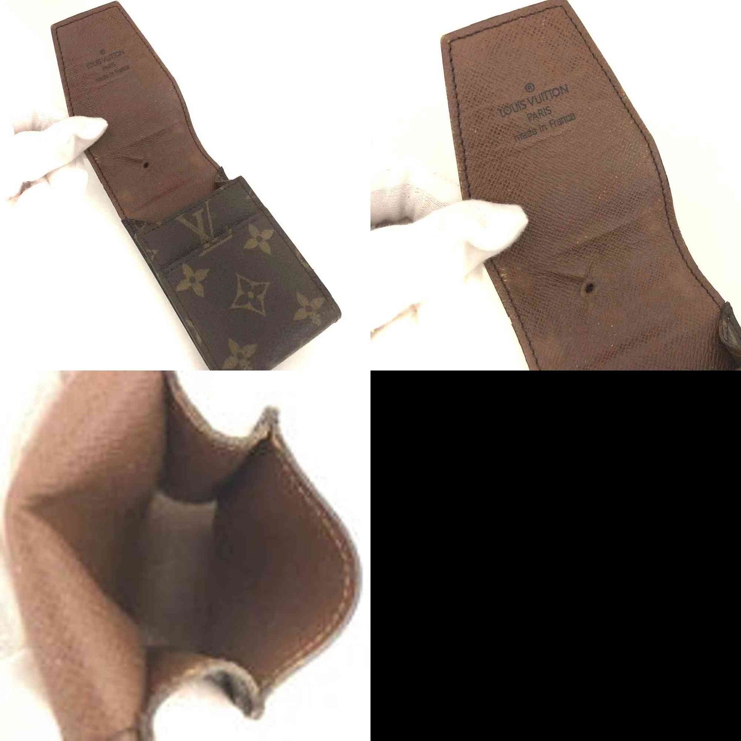 Louis Vuitton Monogram Cigarette Tobacco Case Brown CT0091