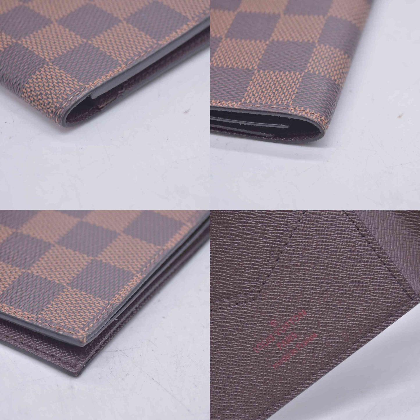 $400 2019 Louis Vuitton Damier Ebene Passport Cover MB0129