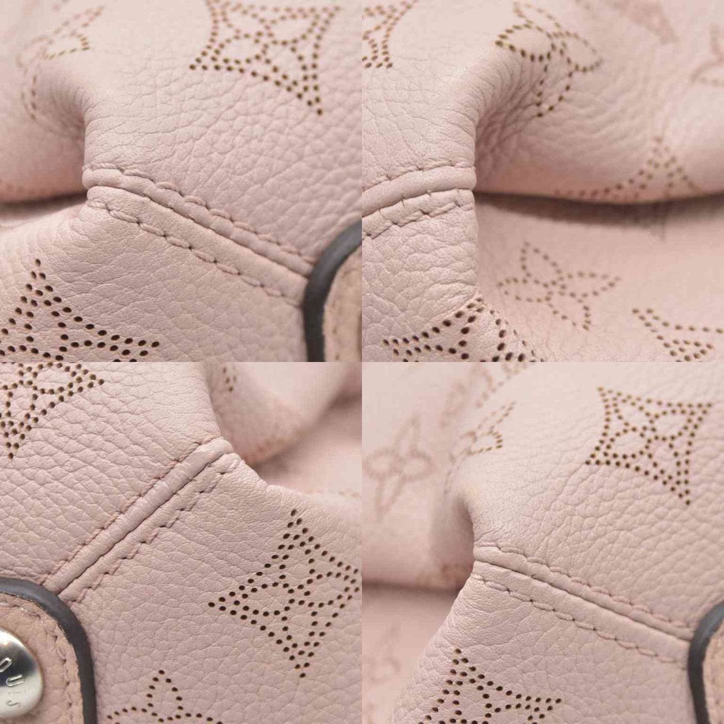 $3950 Louis Vuitton  Mahina Babylone Chain BB Magnolia