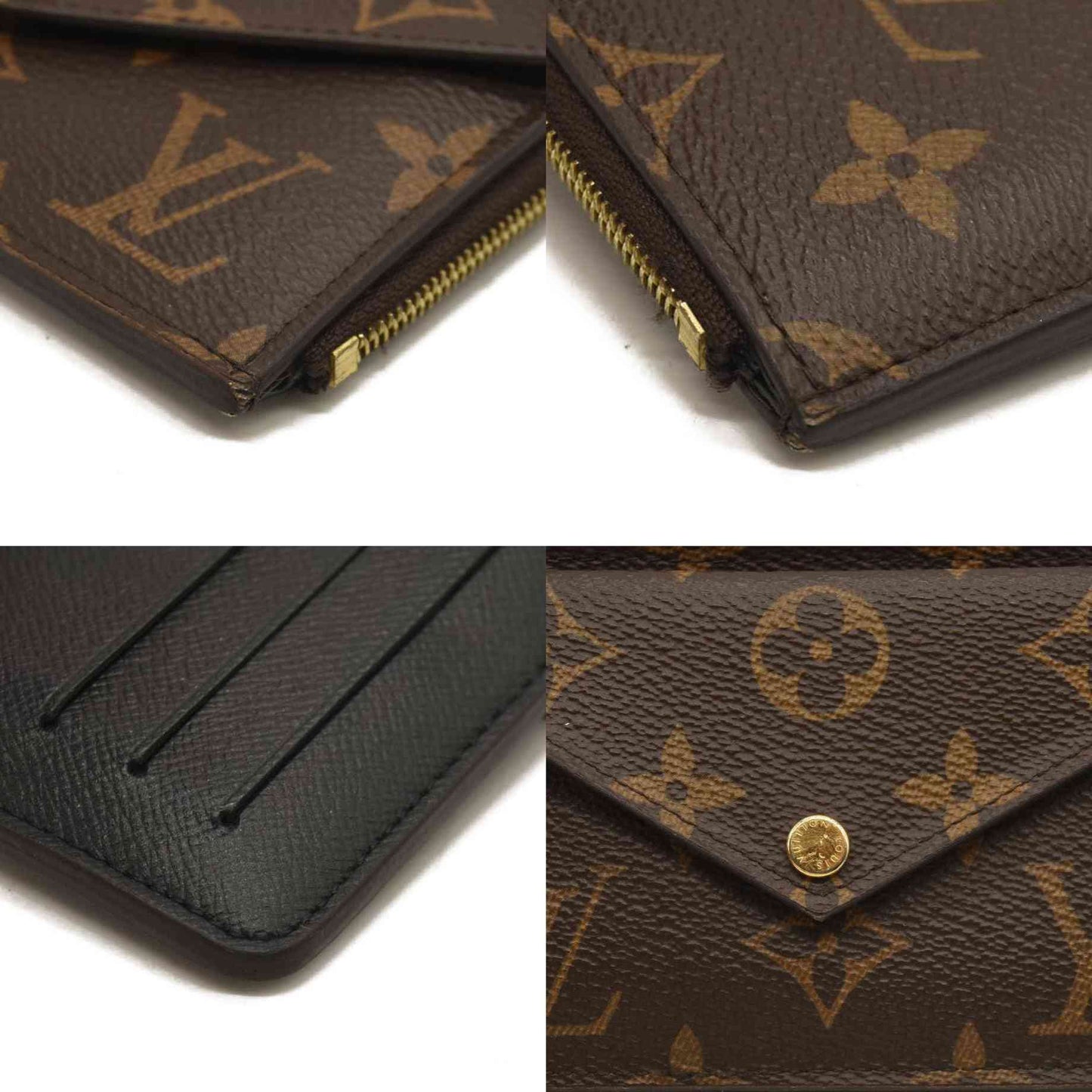 LOUIS VUITTON  Monogram Recto Verso Card Holder Black RFID