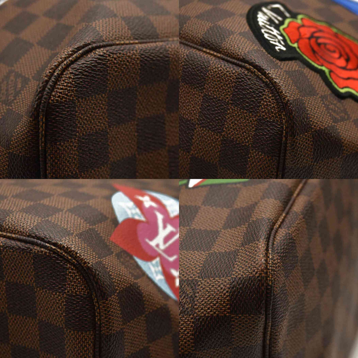 LOUIS VUITTON  Damier Ebene Travel Stickers Neo Neverfull MM  AR3148