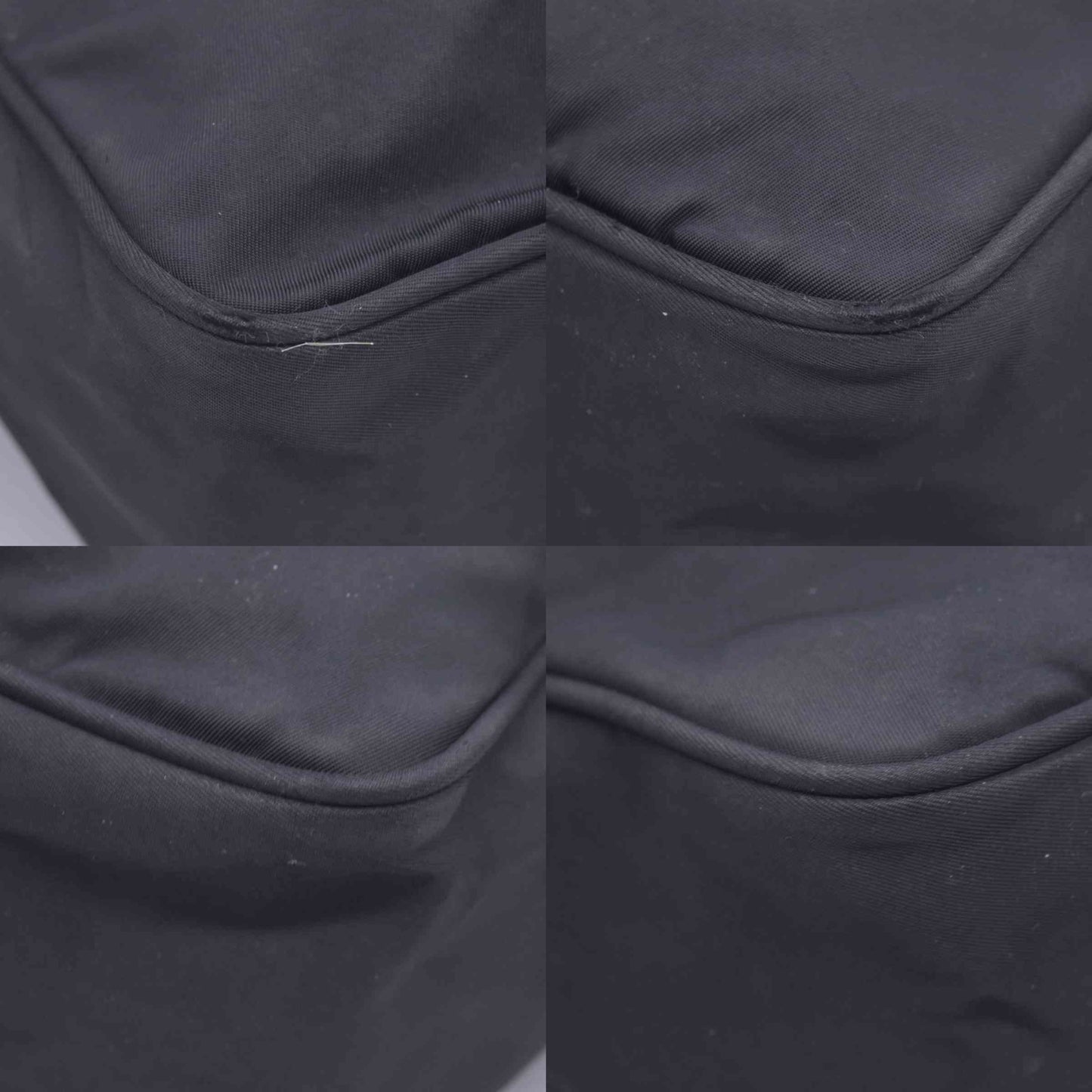 $2050 Prada Black Re-Nylon and Saffiano Shoulder Bag