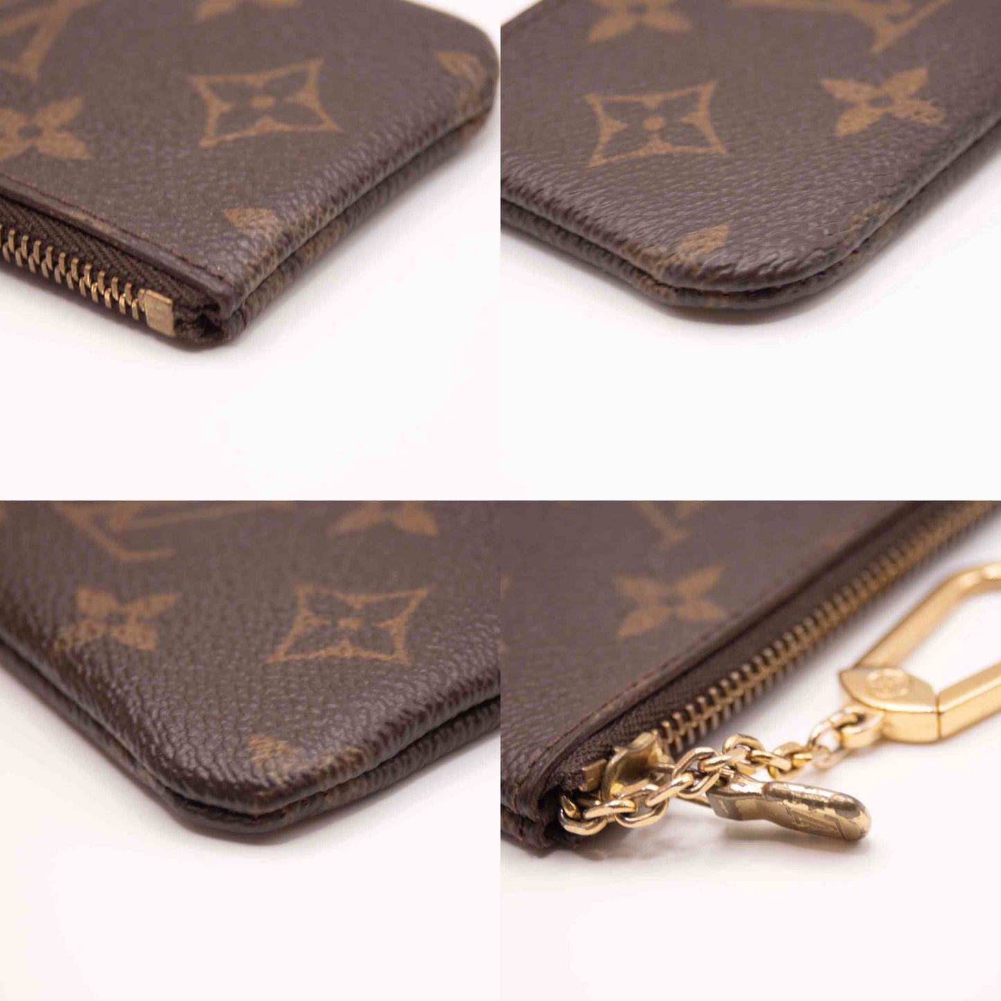 $355 2000 Louis Vuitton Monogram Key Pouch CA0040