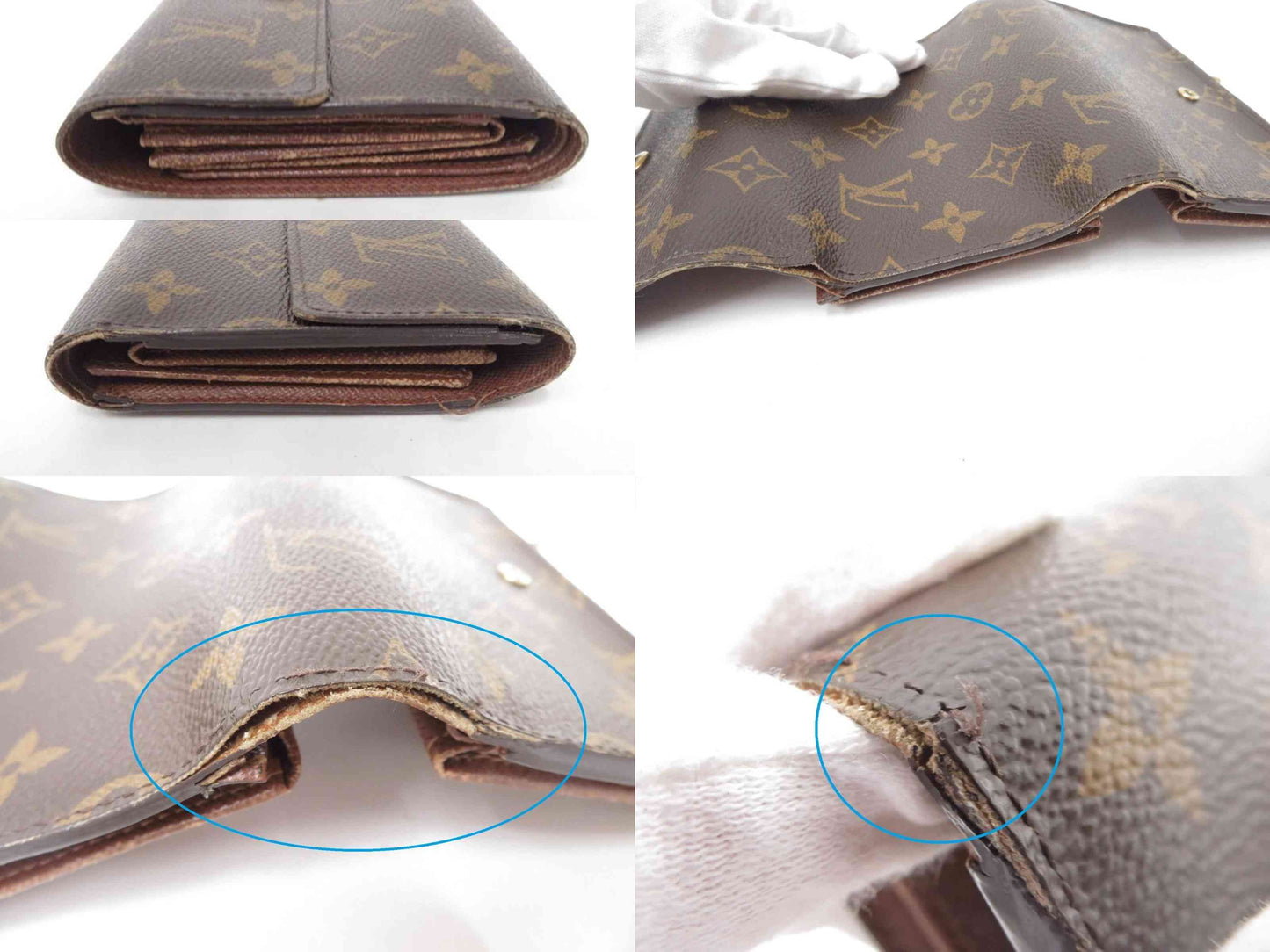 $775 LOUIS VUITTON Monogram Alexandra Trifold Wallet CA1180 2010