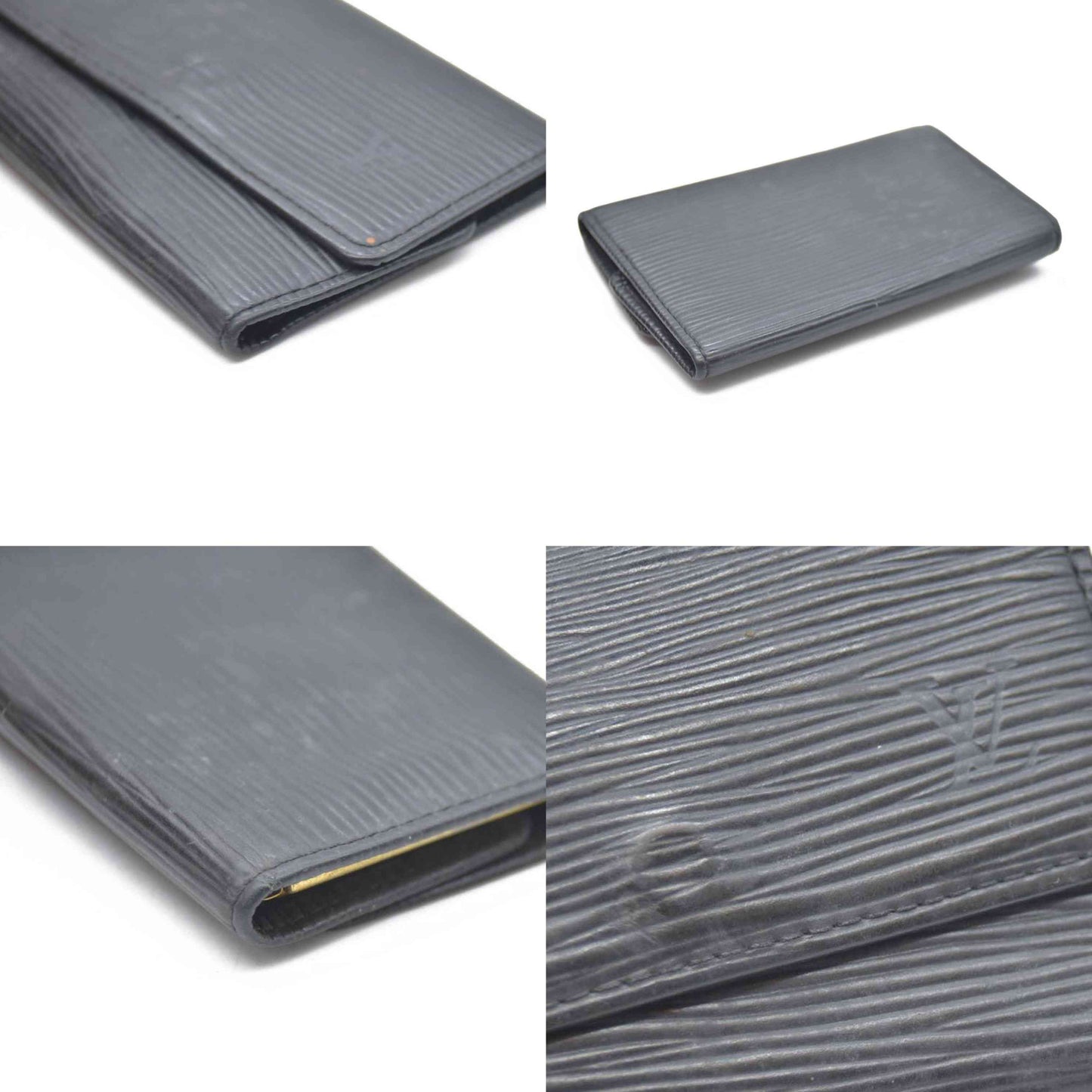 Louis Vuitton Epi Multicles Leather 6 Ring Key Case Black CA0072