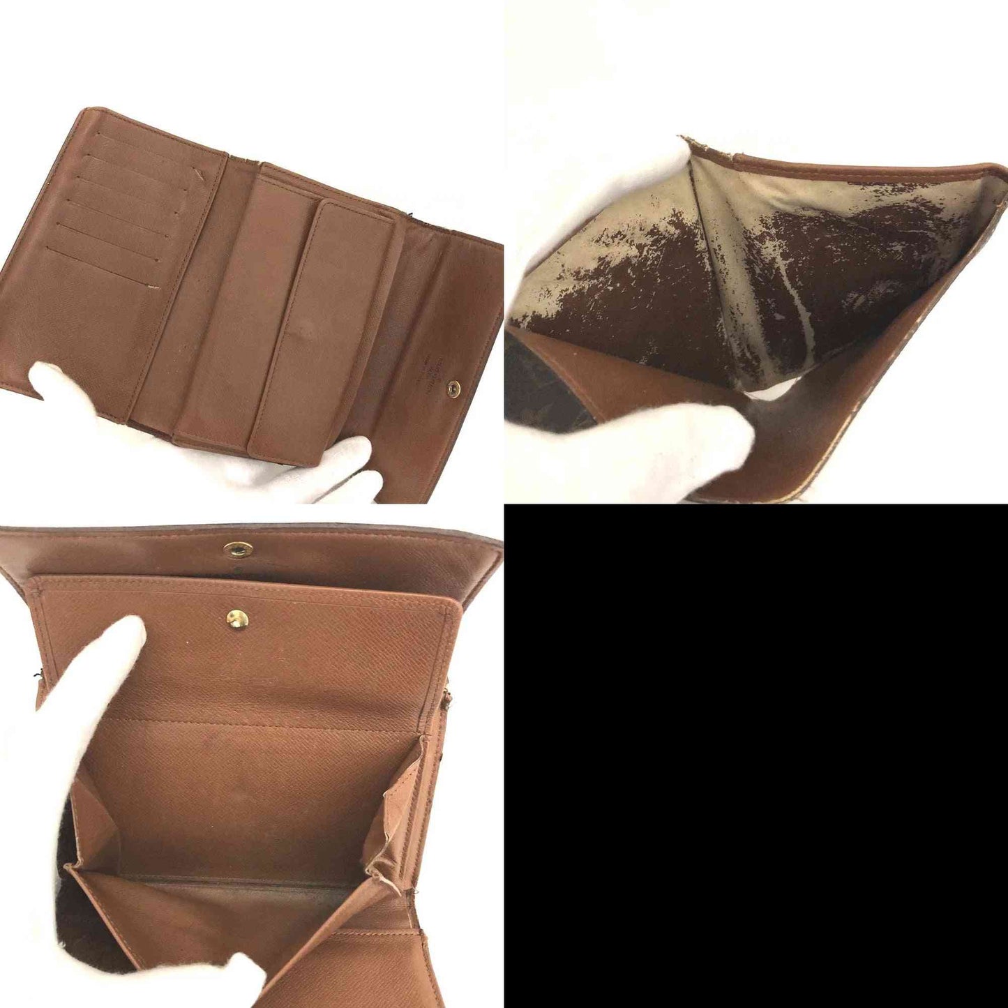 Louis Vuitton Monogram Porte Tresor Etui Papiers Trifold Wallet SP0385