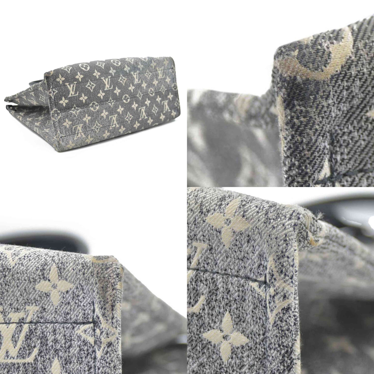 Louis Vuitton  Monogram Jacquard Denim Onthego MM Black