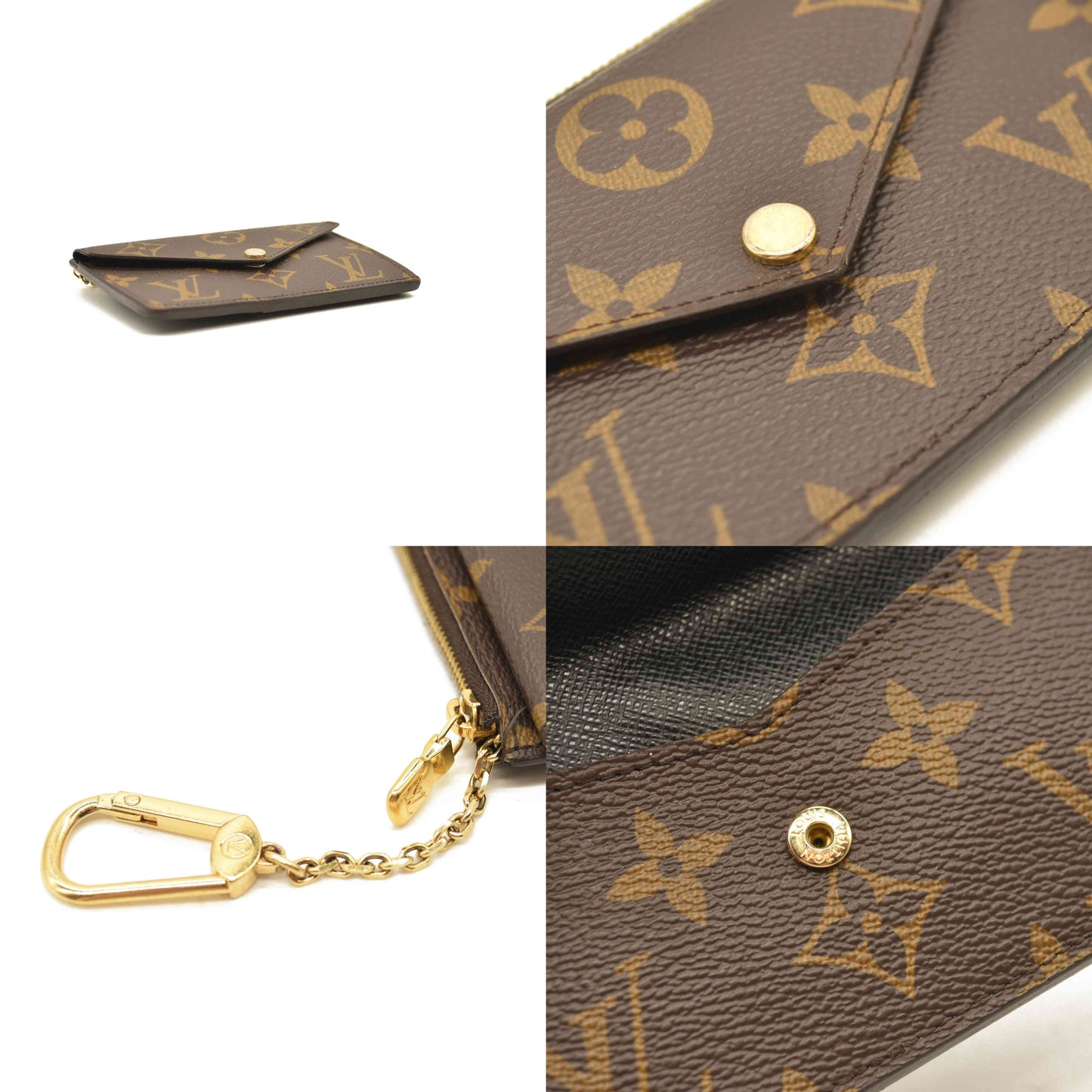 Louis Vuitton  Monogram Recto Verso Card Holder Black RFID