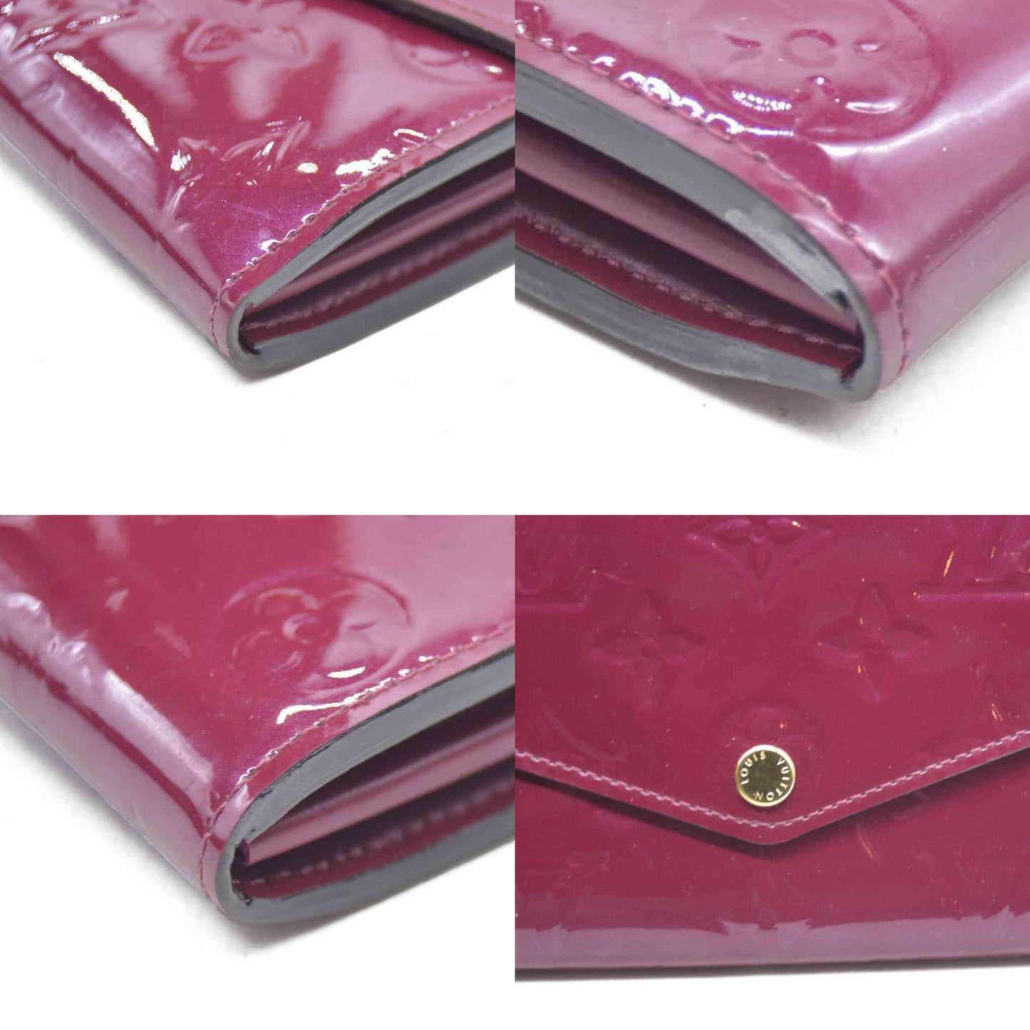 Louis Vuitton  Vernis Sarah Wallet NM Griotte