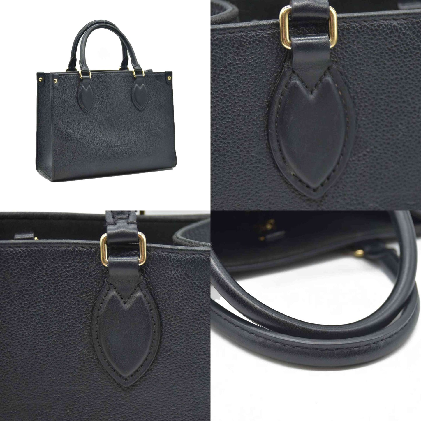 AUCTION $3350 Louis Vuitton  Empreinte Monogram Giant Onthego BB Black