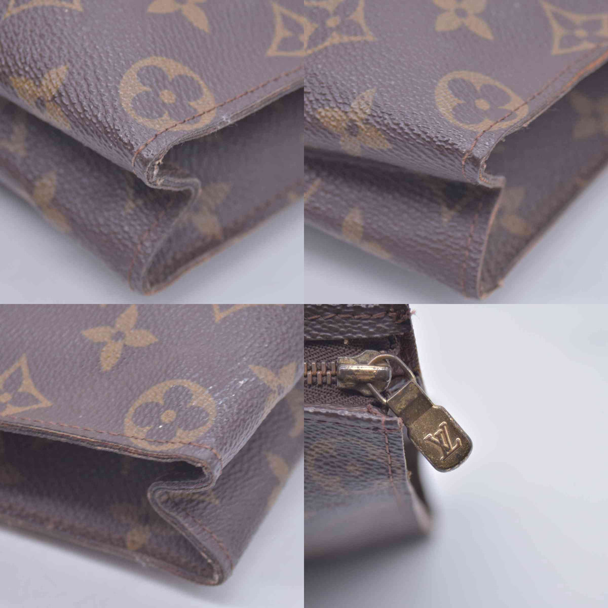$760 1987 LOUIS VUITTON Monogram Toiletry Pouch 26 872AN