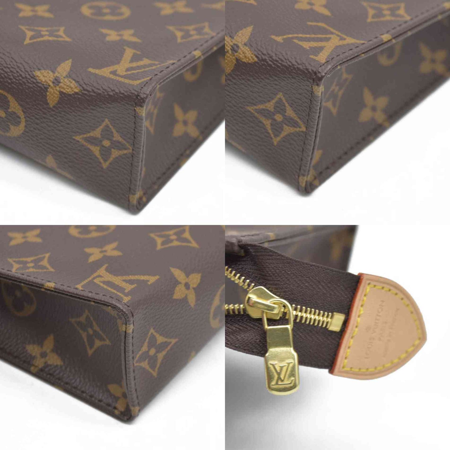 $1690 Louis Vuitton  Monogram Toiletry Pouch 19 Red