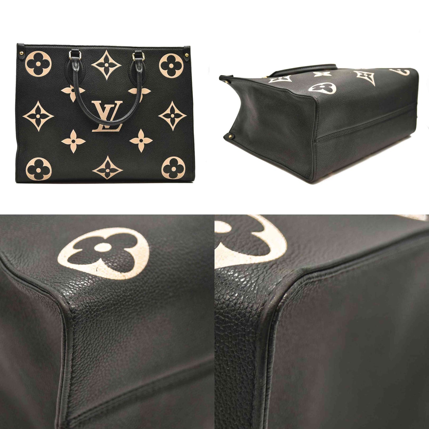 Louis Vuitton  Empreinte Monogram Giant Onthego MM Black Beige