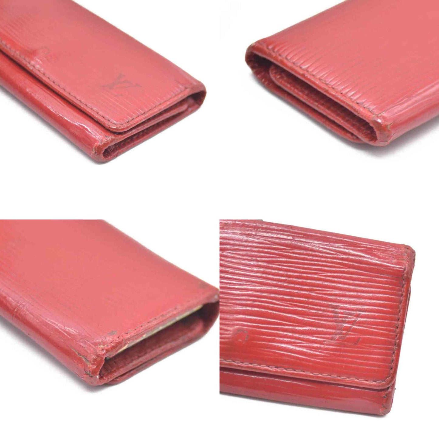 Louis Vuitton Epi Multicles Leather 4 Ring Key Case Red CA0918