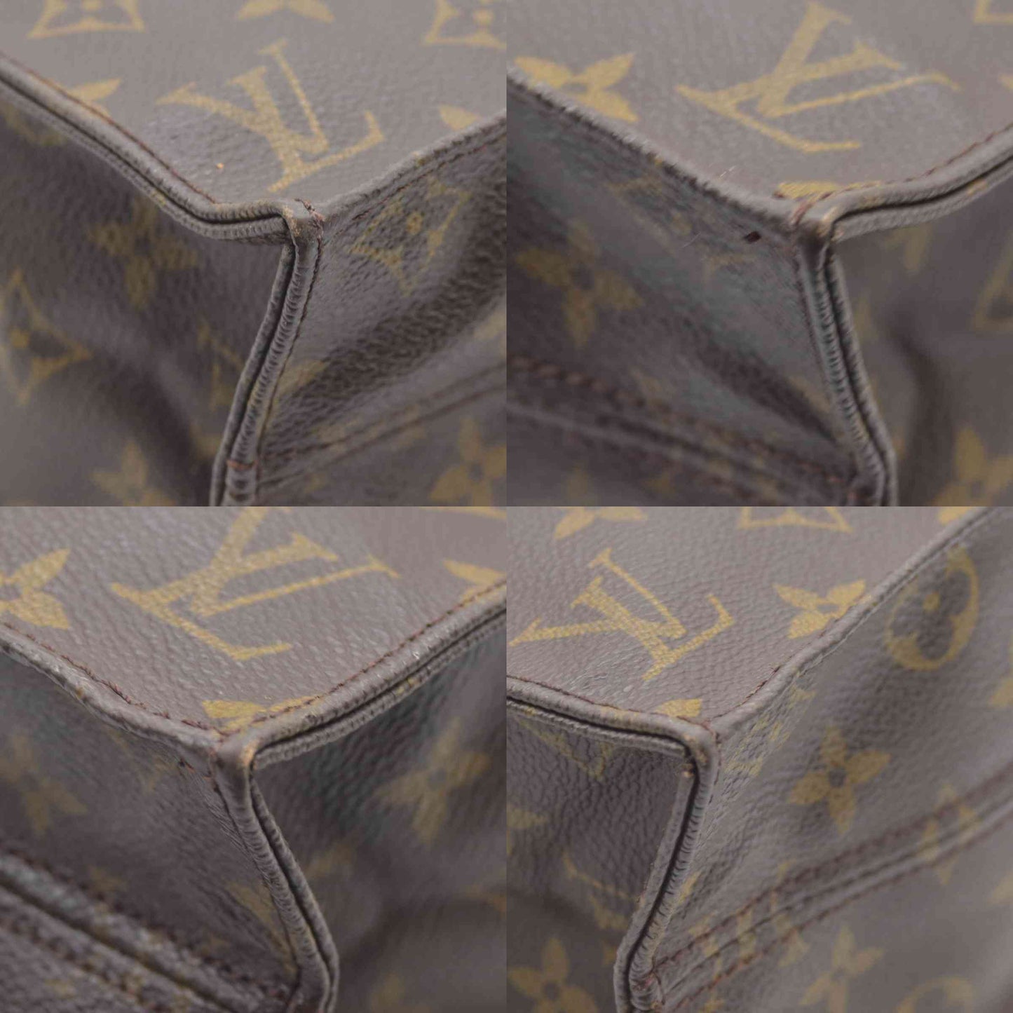 $1340 LOUIS VUITTON Monogram Sac Plat Hand Bag