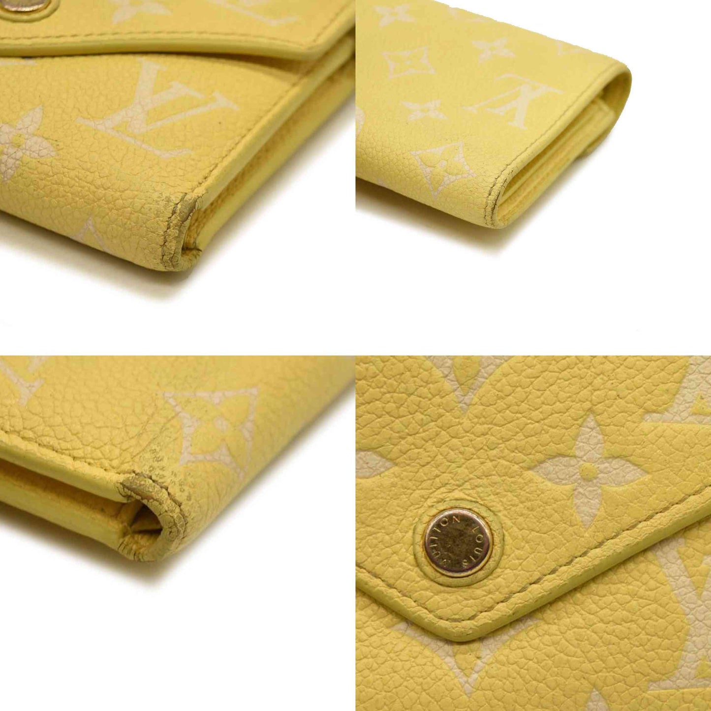 Louis Vuitton  Empreinte Monogram Victorine Wallet Lemon Curd RFID