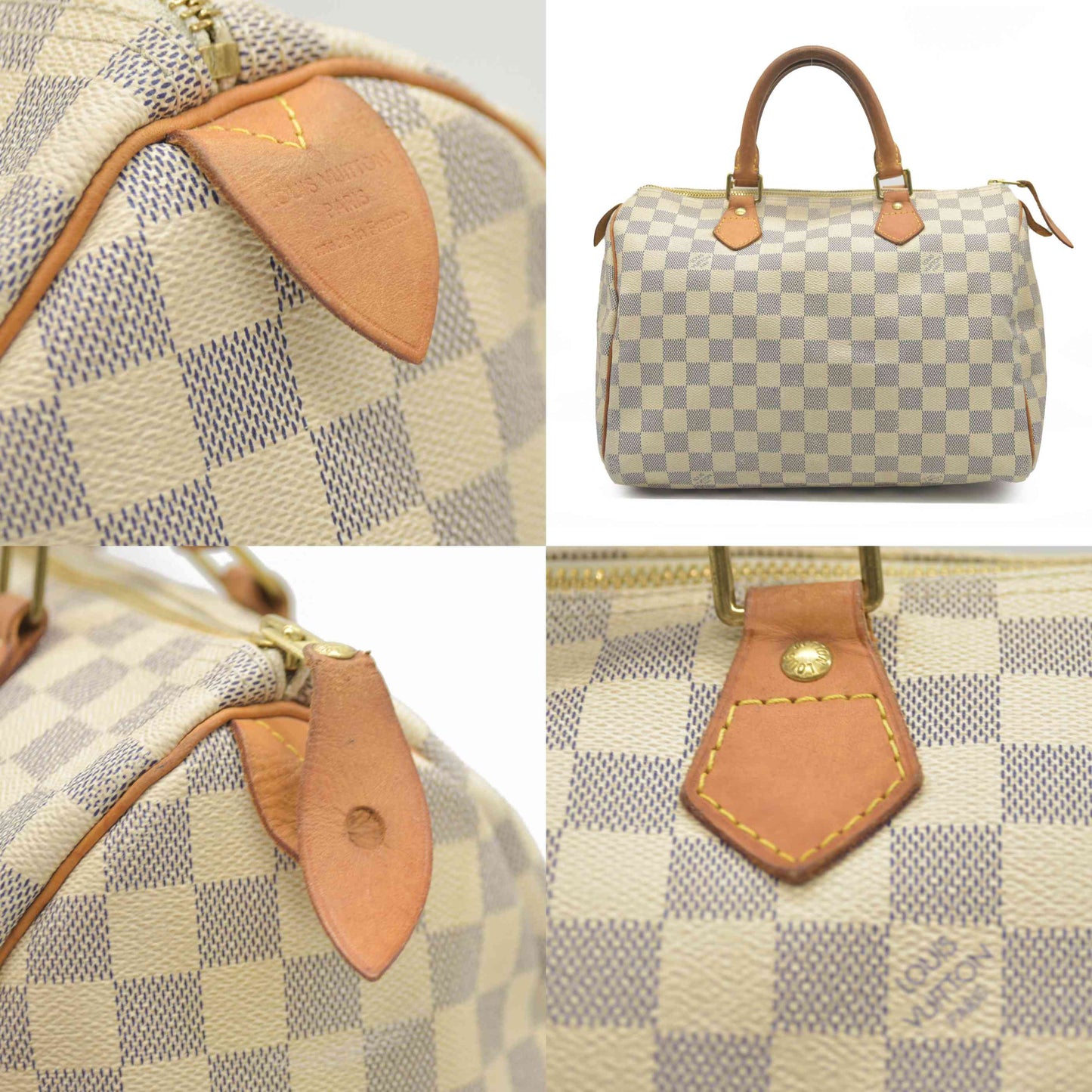 Louis Vuitton  Damier Azur Speedy 30 DU1008