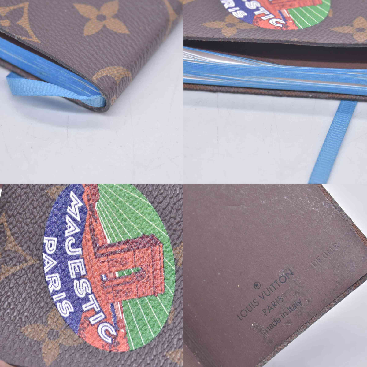 $380 2018 LOUIS VUITTON Monogram Heritage World Tour Micro Notebook Bag Charm DF0118 CONSIGNMENT 10021277