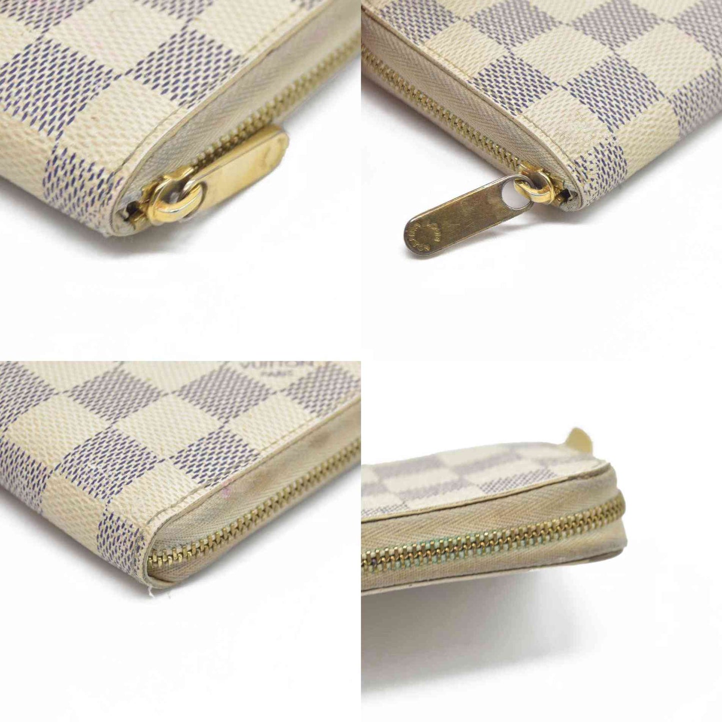 $620 Louis Vuitton  Damier Azur Zippy Coin Purse  CA3172