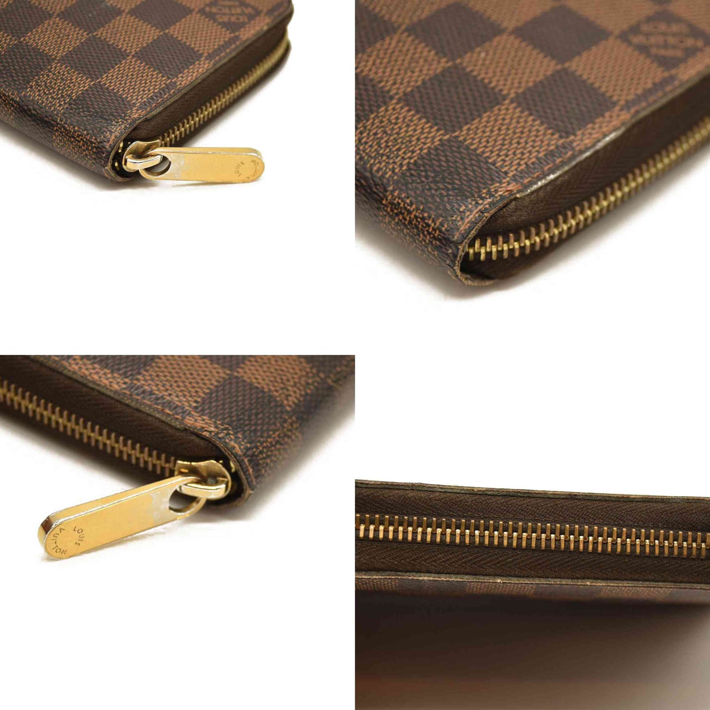 Louis Vuitton  Damier Ebene Zippy Wallet MI3143