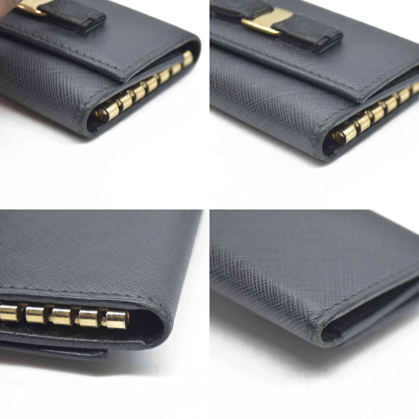 Salvatore Ferragamo $415 Vara Leather 6 Ring Key Case/7BH0091