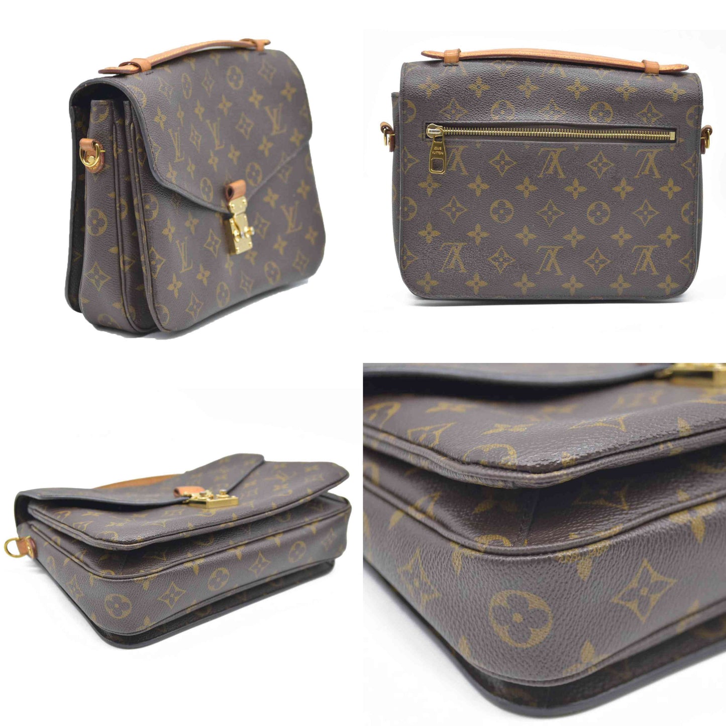 $2760 2016 Louis Vuitton  Monogram Pochette Metis DU1166