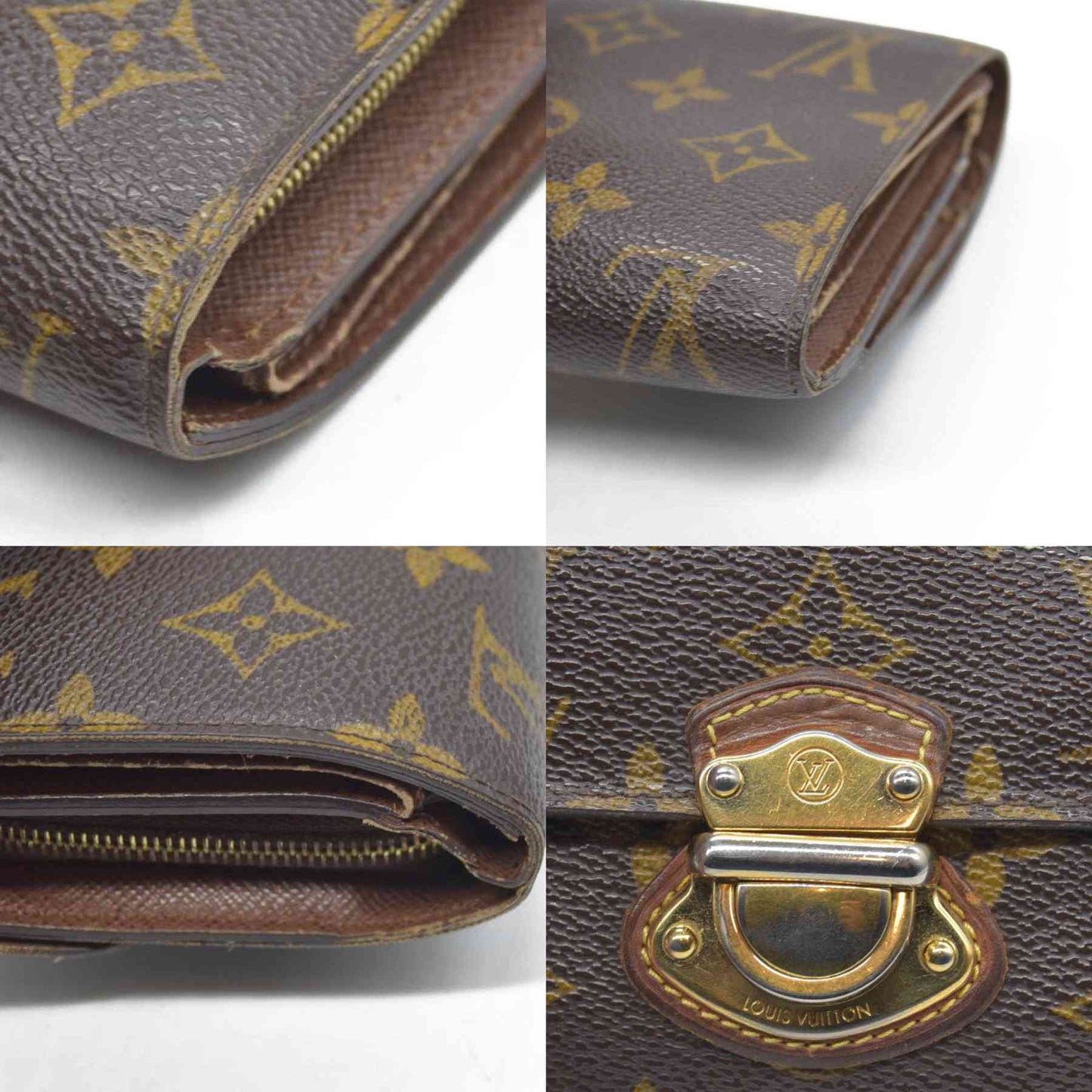 $705 2010 LOUIS VUITTON Monogram Trifold Koala Wallet TA2160