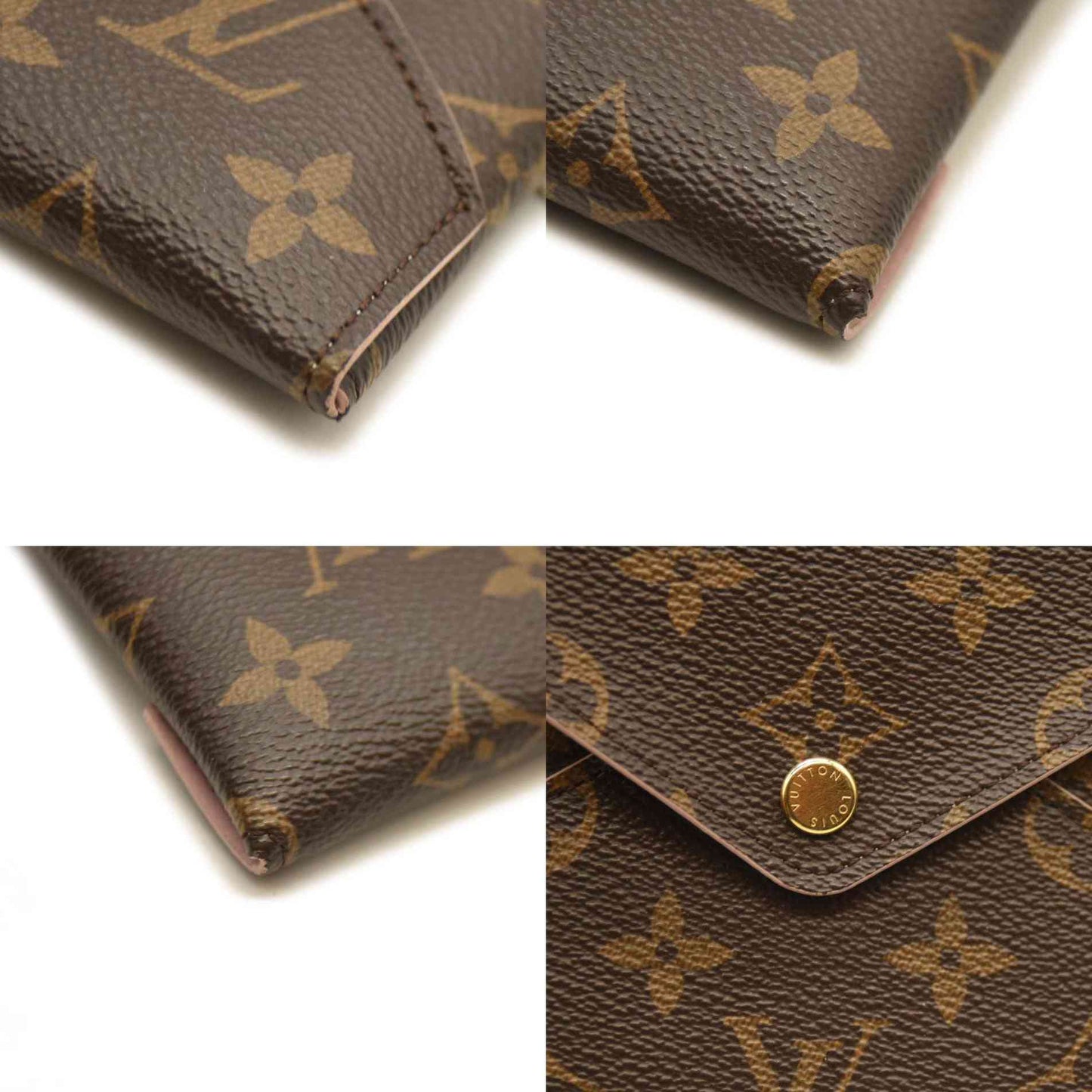 LOUIS VUITTON Monogram Large Kirigami Pochette Insert Rose Ballerine SP3147