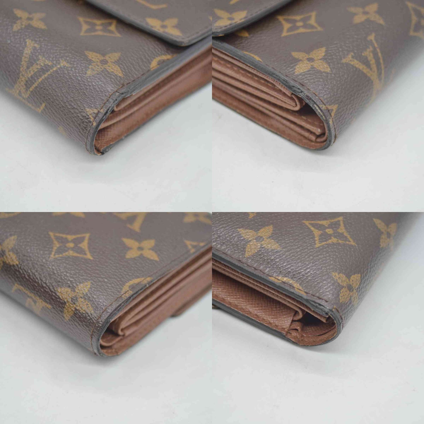 $550 2008 Louis Vuitton Monogram Porte Tresor Etui Papiers Wallet CA4098
