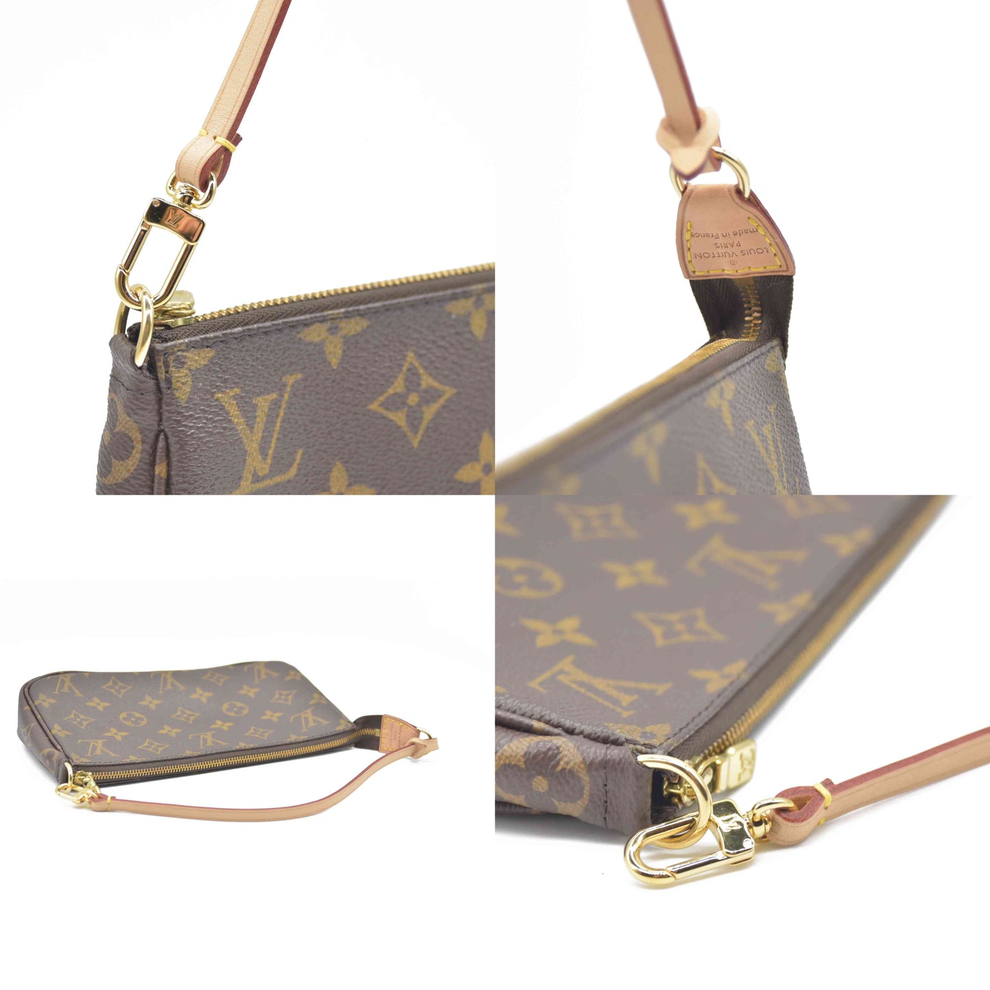 Louis Vuitton LV Accessories Pouch Pochette Accessoires Brown Monogram AUCTION CONSIGNMENT