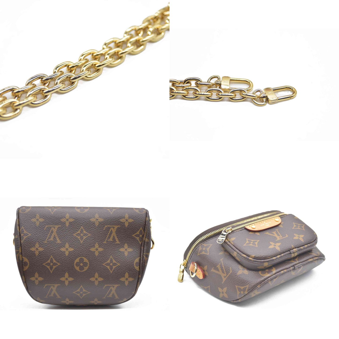 LOUIS VUITTON Mini Bum Bag Monogram Shoulder Bag RFID