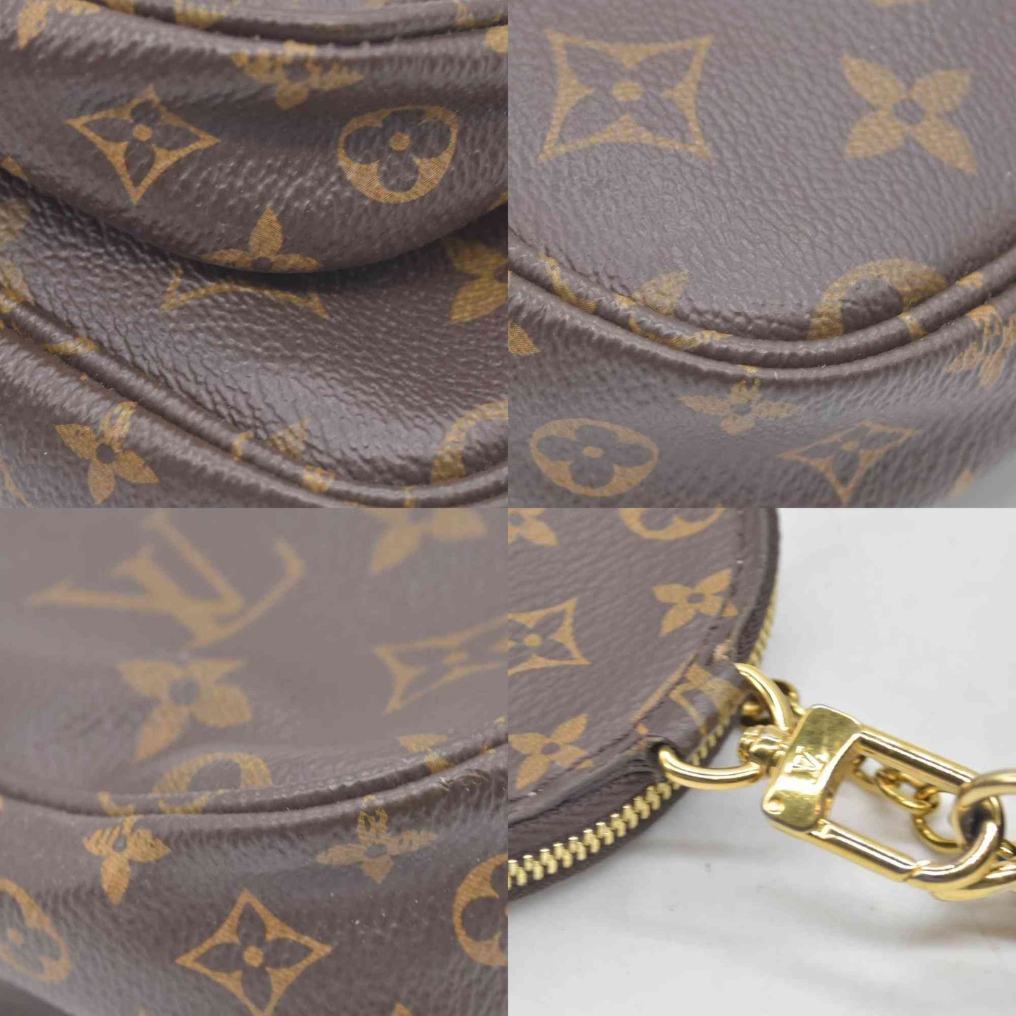 $2840 LOUIS VUITTON  Monogram Multi Pochette Accessories Kaki SD2260