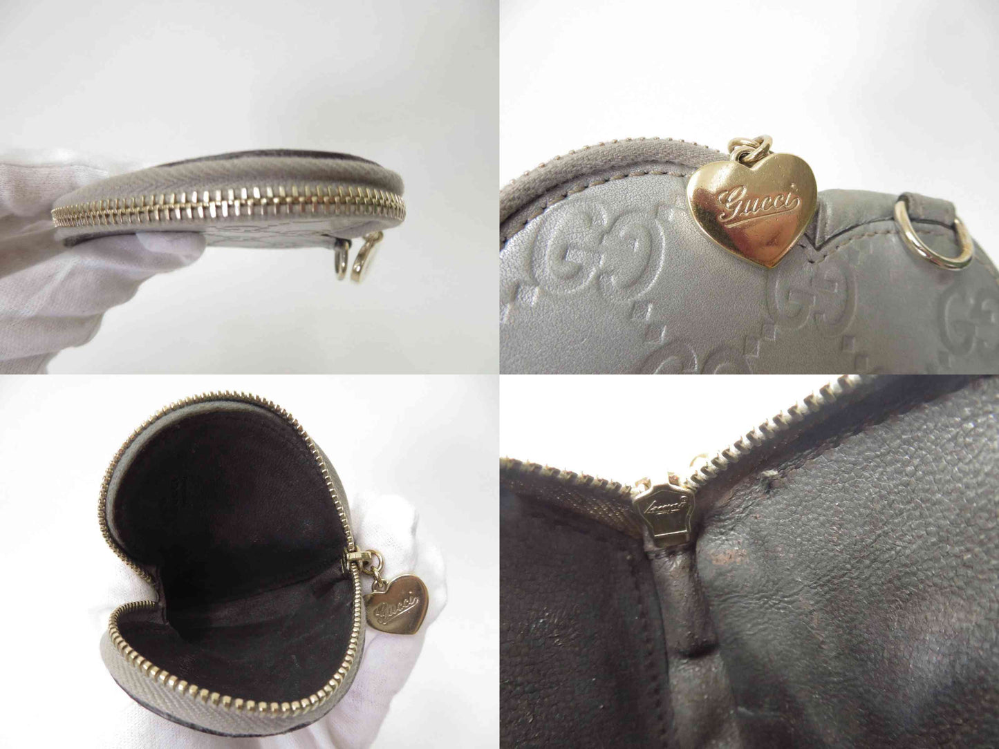 $520 GUCCI Guccissima Leather Coin Purse Compact Wallet