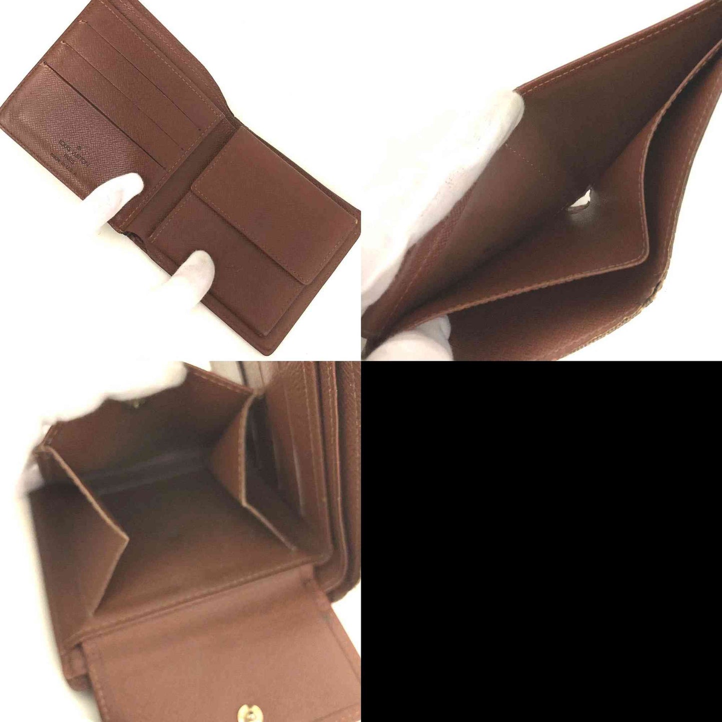 $545 2000 Louis Vuitton Monogram Marco Bifold Wallet Brown SD0021