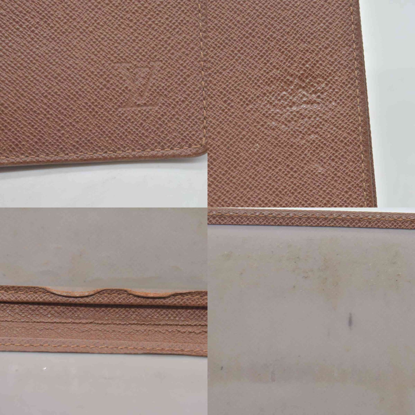 $435 Louis Vuitton Taiga ID Card Holder Wallet  SP0052