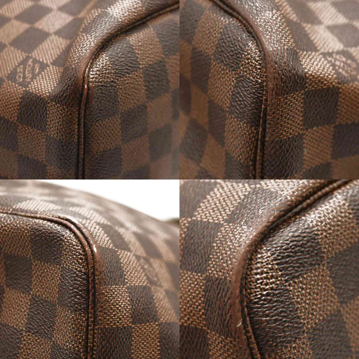 LOUIS VUITTON  Damier Ebene Neo Neverfull MM Rose Ballerine AR5106