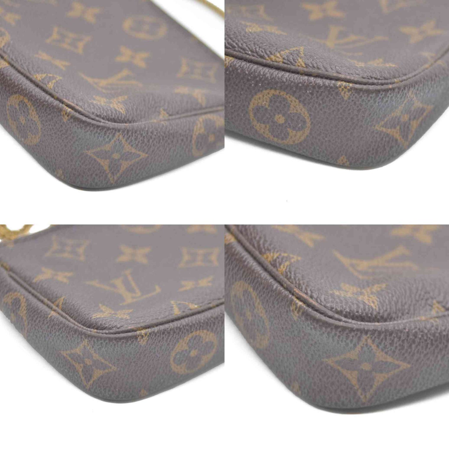LOUIS VUITTON Mini Pochette Accessoires Monogram Handbag FL1026