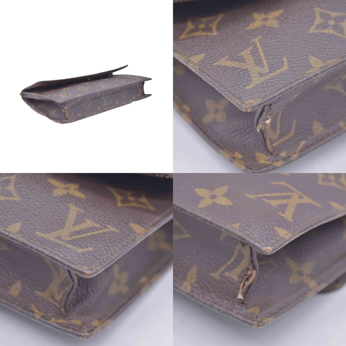 1990 LOUIS VUITTON Monogram Pochette Rabat 23 Clutch Bag AN0920