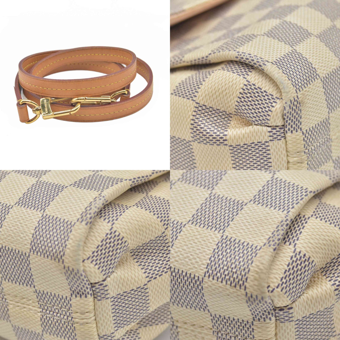 $2000 2016 Louis Vuitton Damier Azur Croisette TR3116