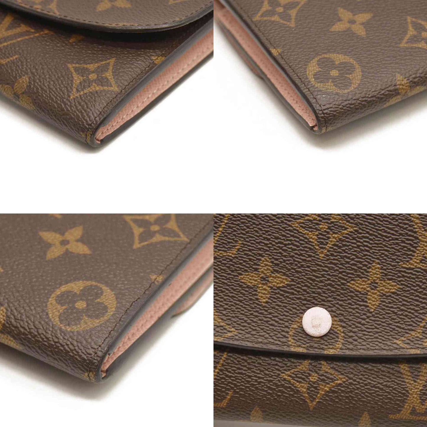 Louis Vuitton NM Monogram Emilie Wallet Rose Ballerine CA0138