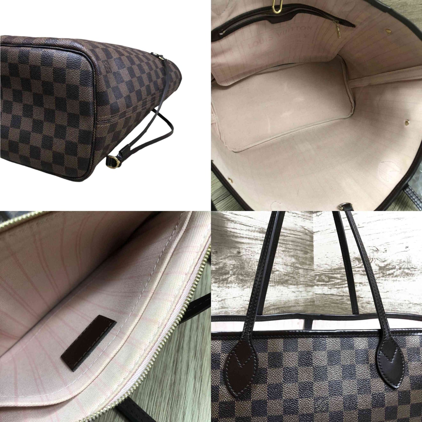 PRE-ORDER Louis Vuitton  Damier Ebene Neo Neverfull MM Rose Ballerine