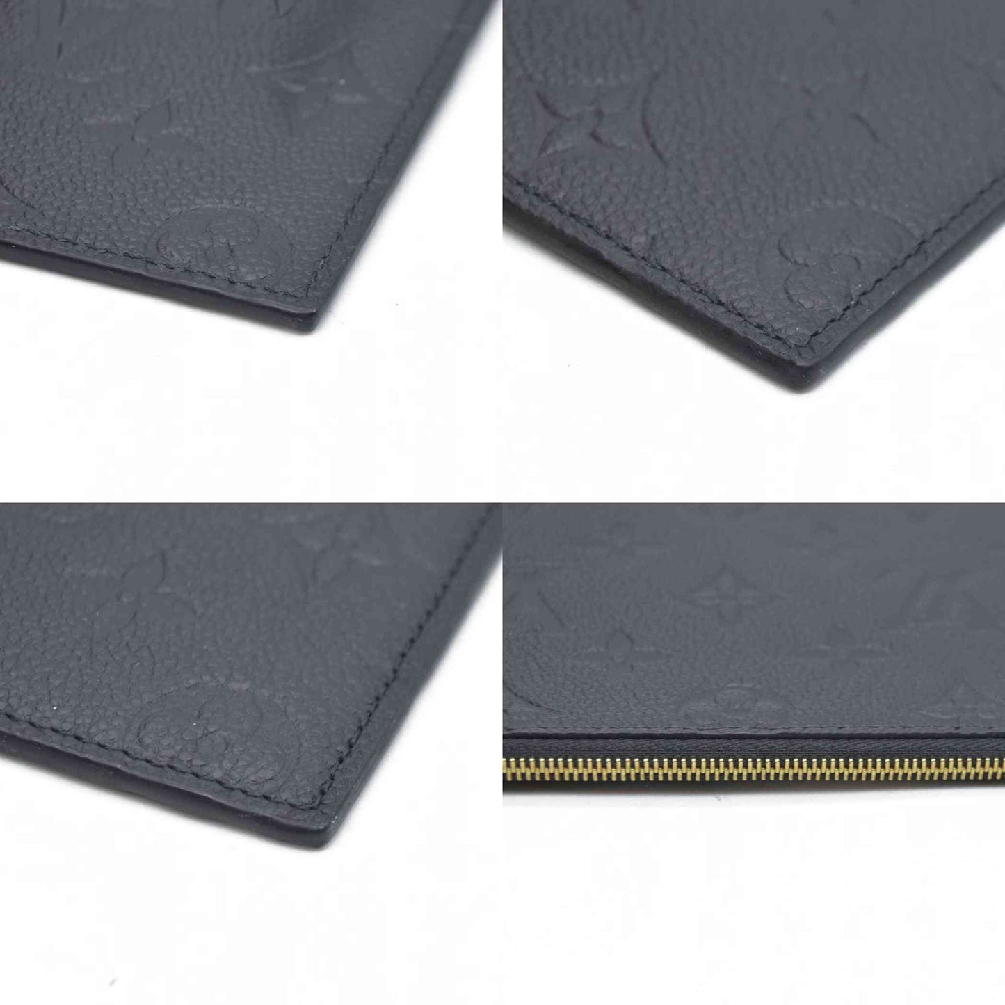 $1720 LOUIS VUITTON  Epi Pochette Felicie Black  Noir $1720 Zipper Pouch