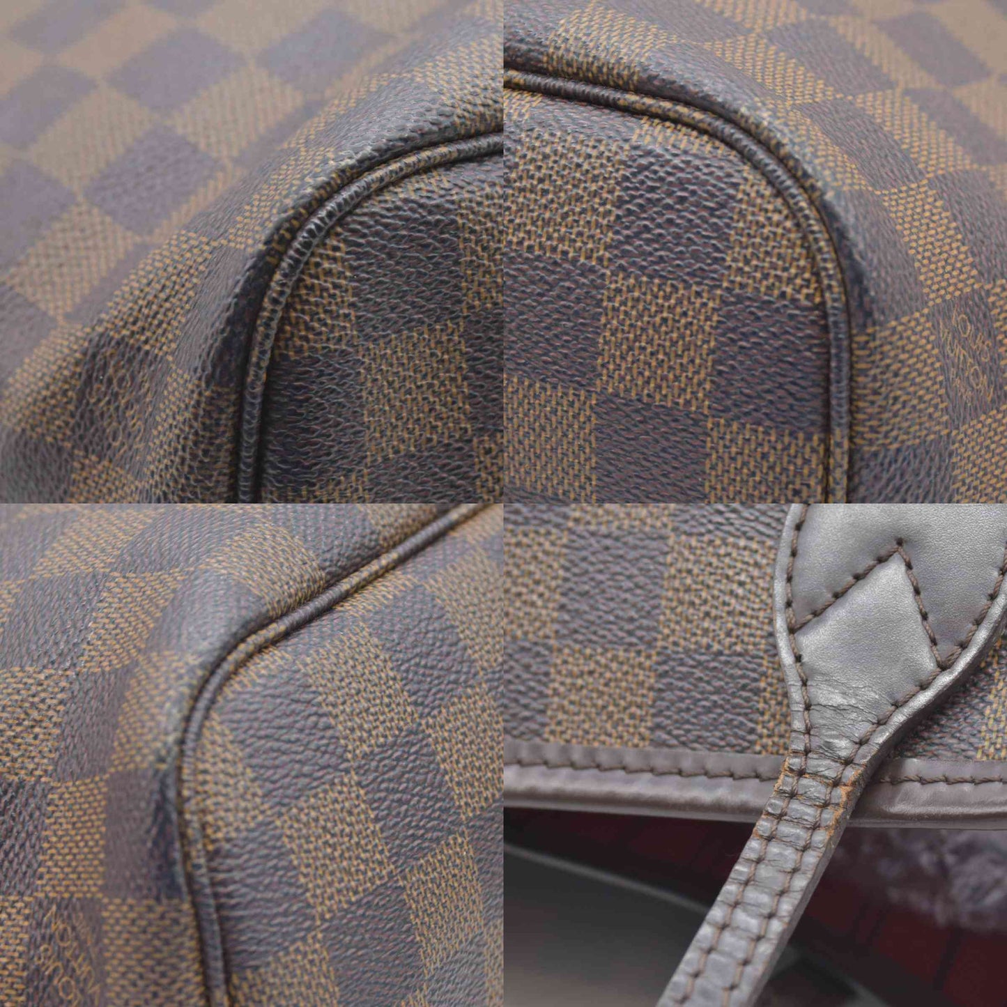 $2060 2010 Louis Vuitton Damier Ebene Neverfull PM VI3160