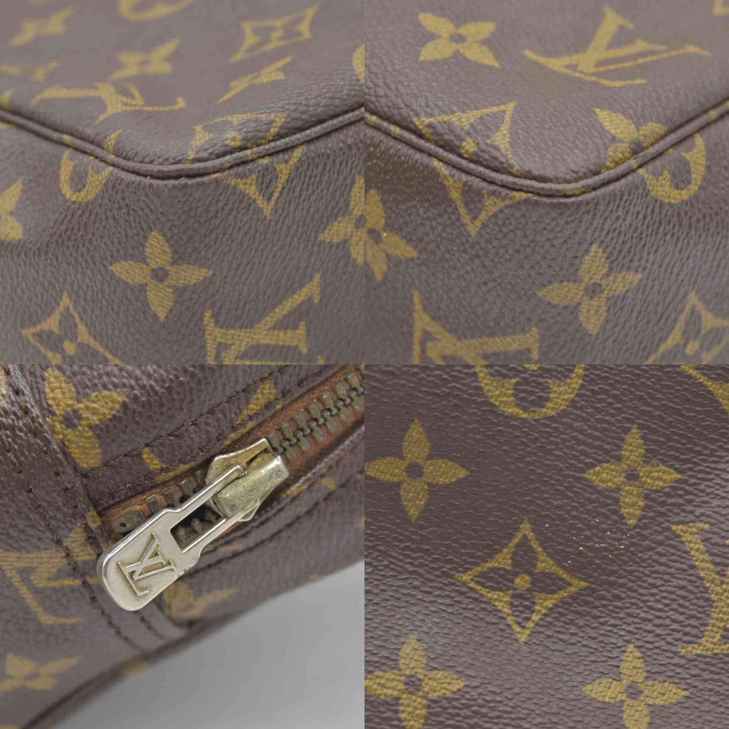 $600 1985 Louis Vuitton Monogram Trousse Toilette 28 Clutch Pouch Bag 851